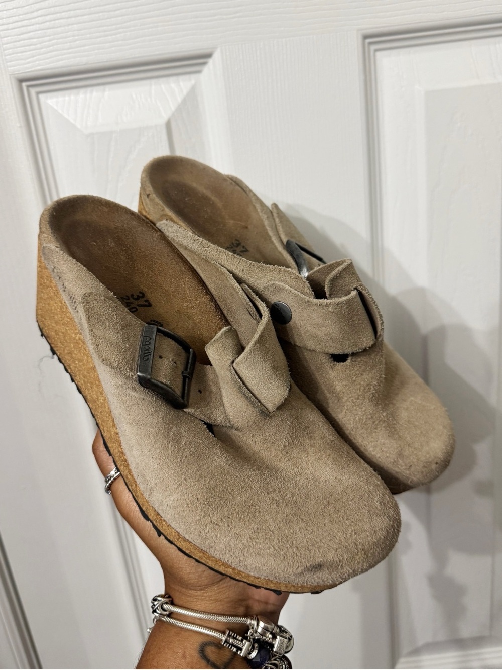 Birkenstock Pappillio Suede Clogs Size 37